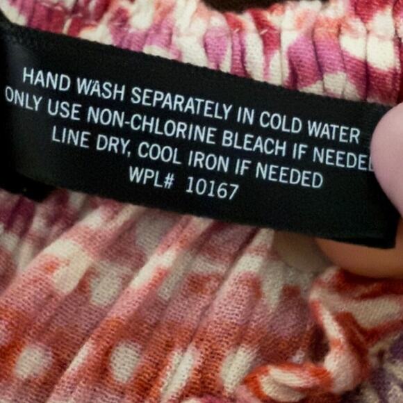 Aqua Set - Top & Wide Leg Pants Smocked Palazzo Pants Boho Hippie Womens Size XS - Picture 6 of 15